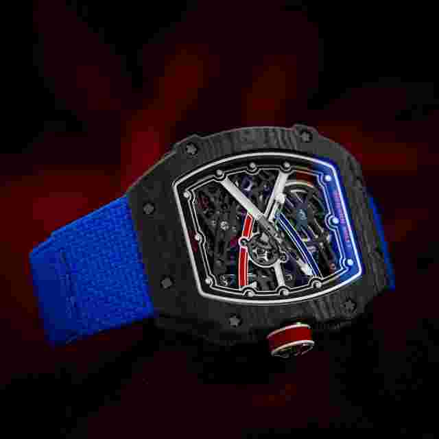 Richard Mille RM 67-02 Clear Men's Blue Strap Watch - RM 67-02