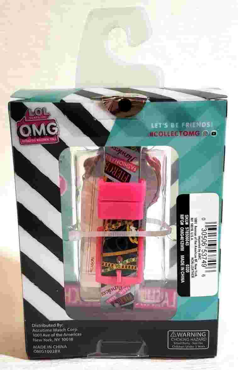 NEW "LOL Surprise OMG Flashing LCD Digital Watch" Girls-Pink & Aqua Face & Band