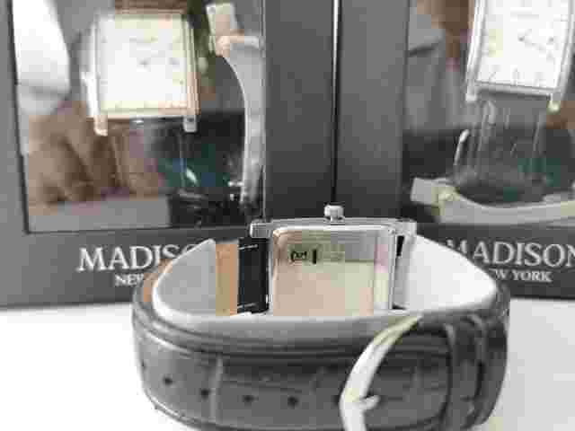 Madison New York Gents Watch And Faux Leather Belt