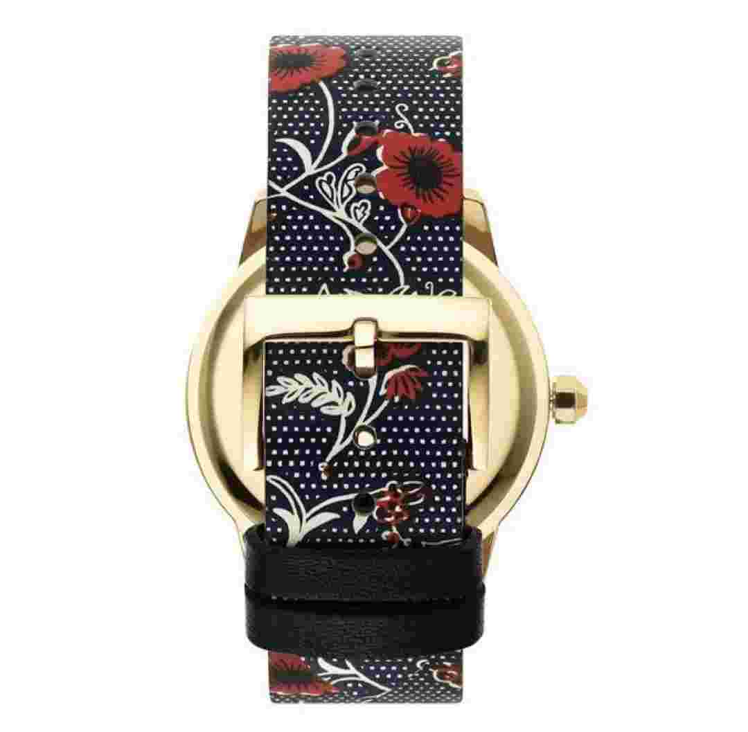 Tory Burch Gigi Series Watch Floral Pattern Band