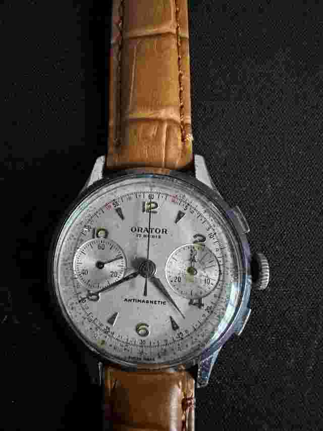 Vintage 1940s  Orator Chronograph