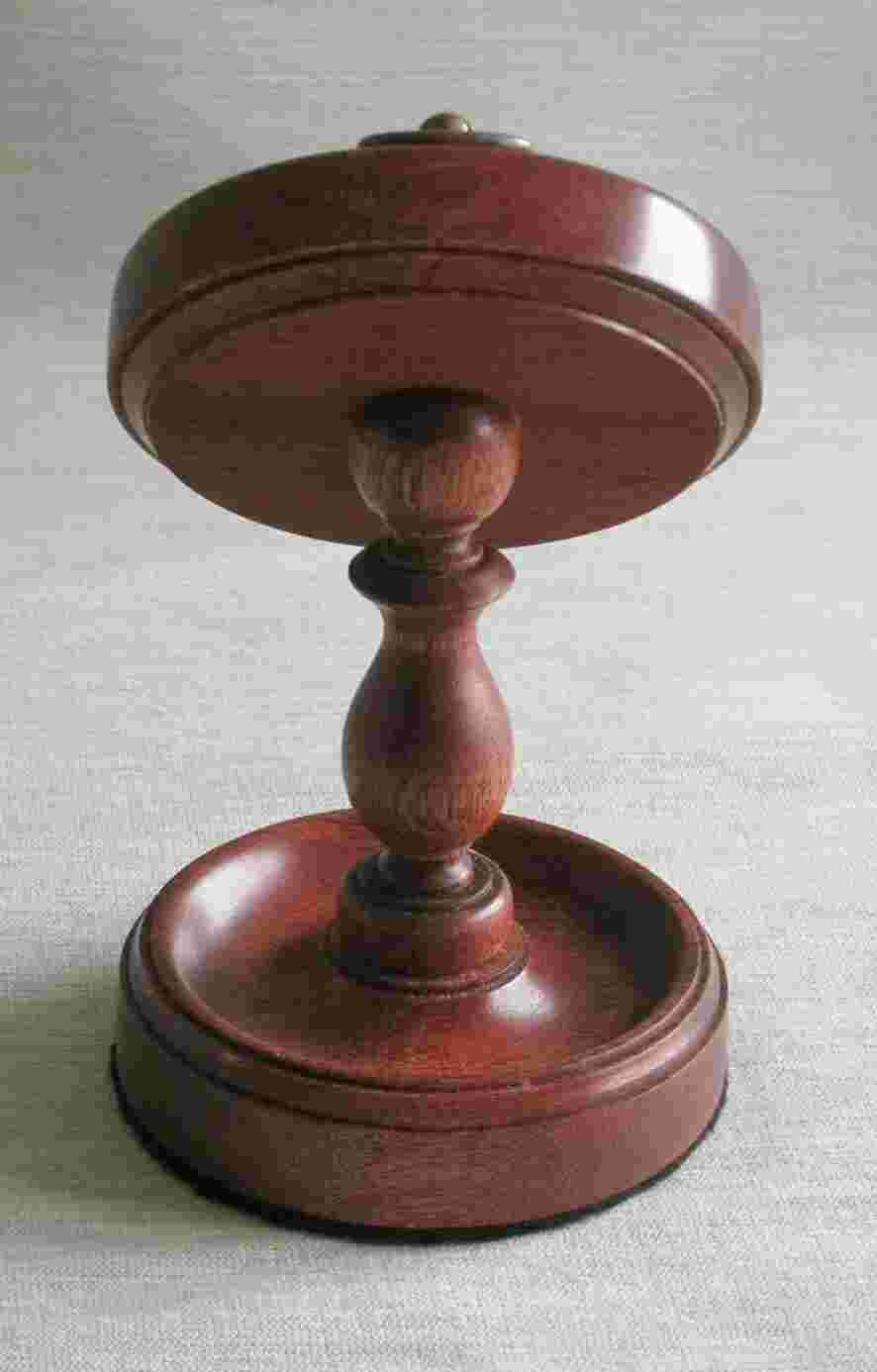 MAHOGANY POCKET WATCH STAND WOODEN DISPLAY HOLDER HANGER HANDMADE WOOD