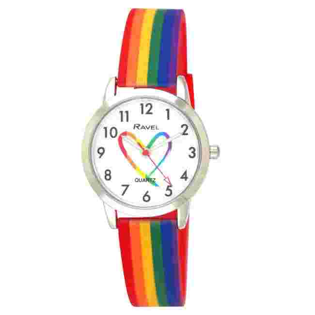 Pride Matters Silicone Quartz Watch - Multicoloured  Rainbow Strap