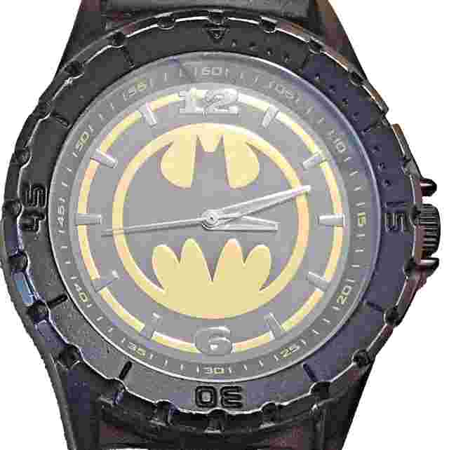 DC COMICS  BAT9267 0814  BATMAN Logo  Men's Watch Scilicone Band  Black & Yellow