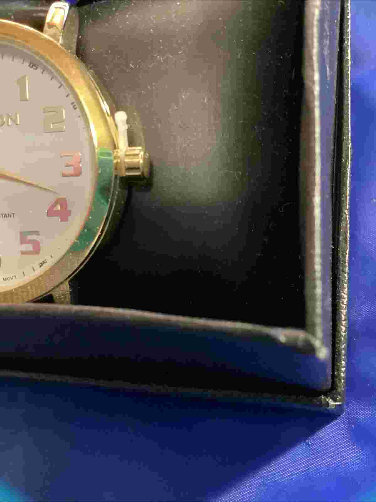 Vintage New Miykon Good/ Black Leather Water Resistant 30m Japan