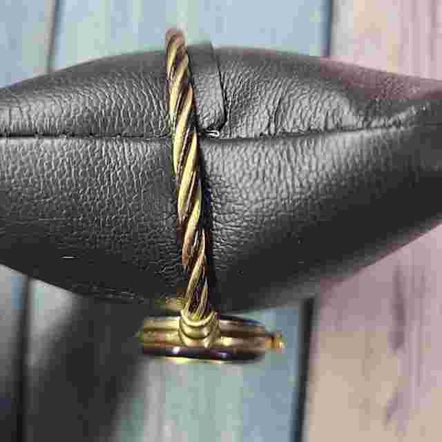 Xanadu Gold Tone & Black Quartz Analog Women's Watch Bangle NEEDS NEW BATTERY!