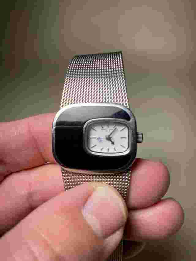 Paul Frank Vintage Black Enamel Mesh Band Watch Japan Movement Pre Owned 2007