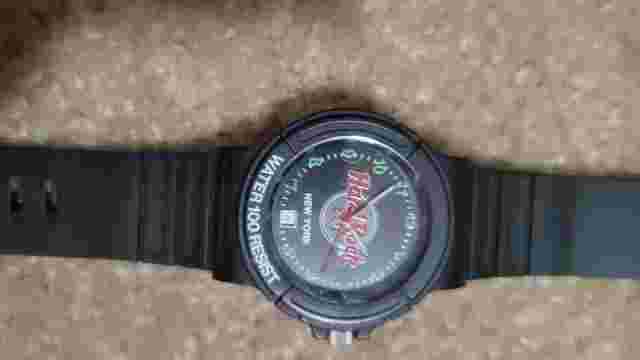 Vintage Black Hard Rock Cafe Watch New York Excellent Condition