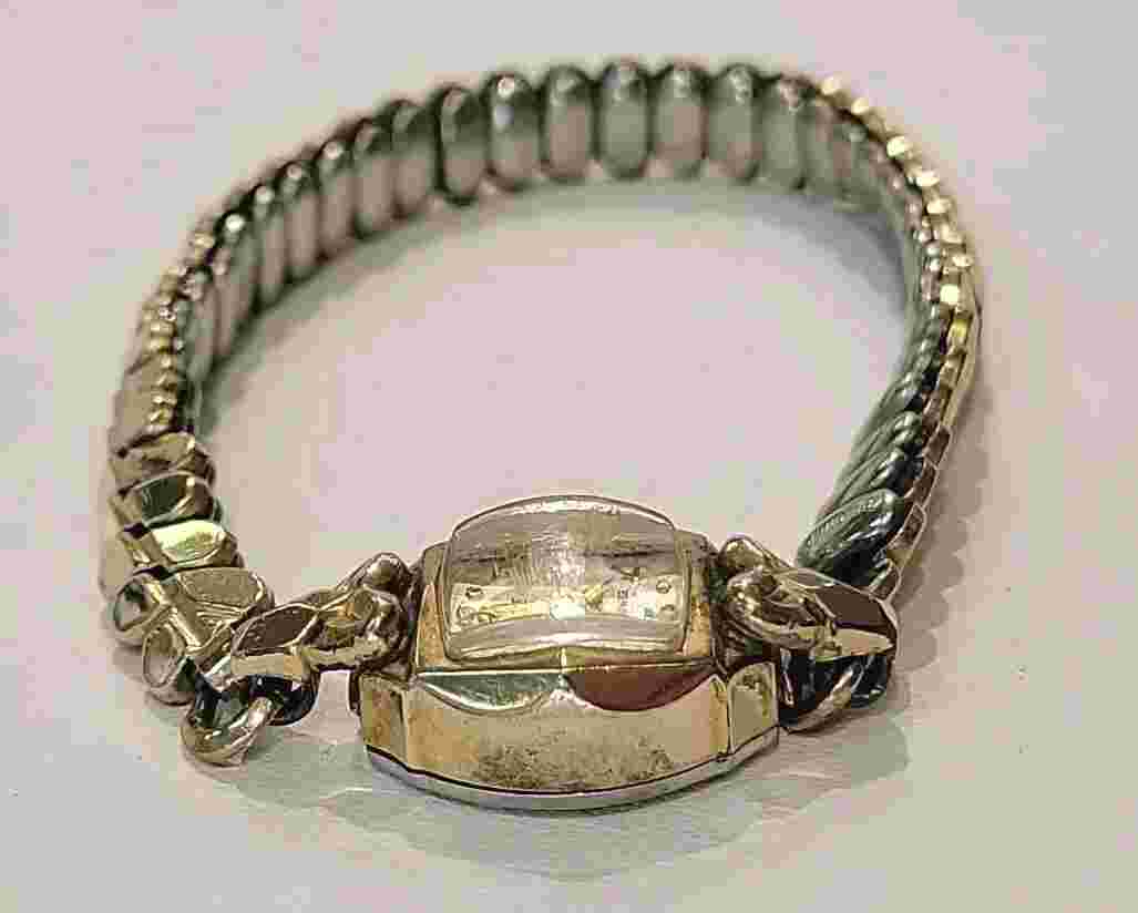 Vintage Nastrix Permapower Womens 10k Gold Filled Wrist Watch Running