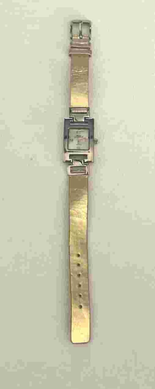 Boca Classics Women’s 9” Dual Tone Rectangular Watch New Battery