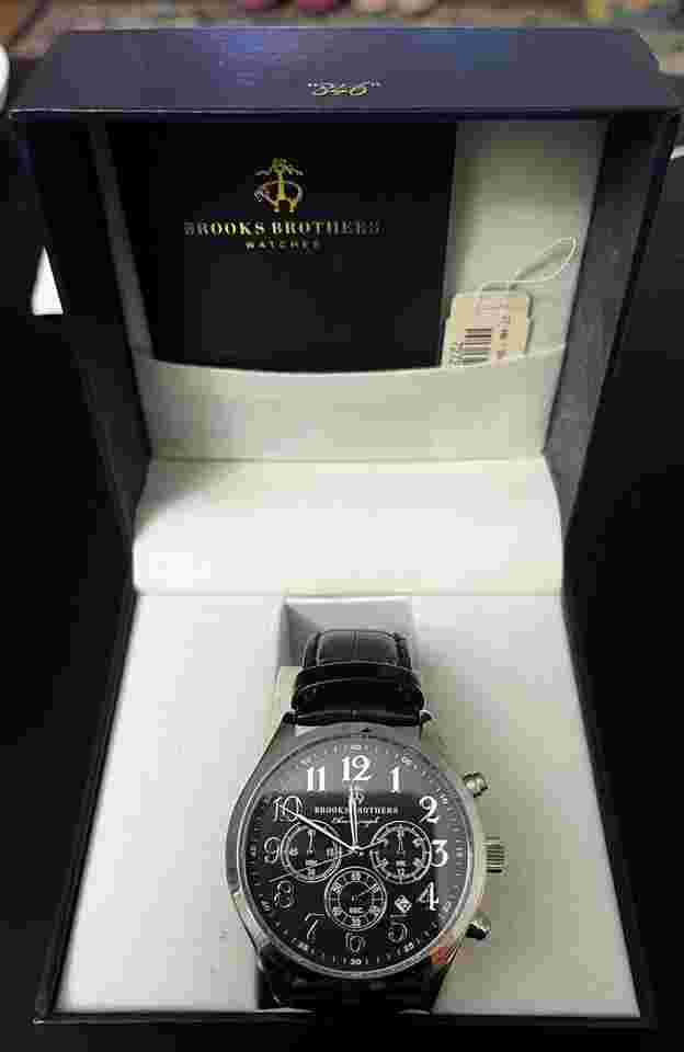 Brooks Brothers 346 Quartz All Stainless Steel 5ATM Water Resistant