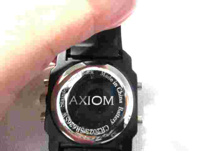 Axiom Chronograph Men's Wristwatch w/1 of 2 Battery Working - Light - Stopwatch