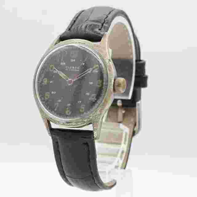Vintage Clebar 42 31 WWII Military Style Men's Mechanical Wristwatch 26SC Swiss