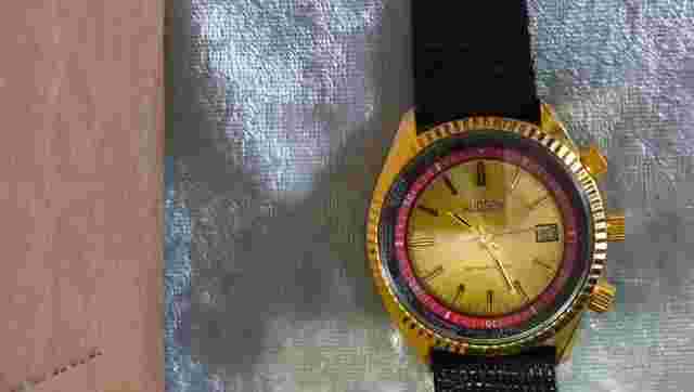 RARE VINTAGE NEW OLD STOCK "HUDSON" GMT SWISS MADE WRIST WATCH, FROM 1970 WORKS!