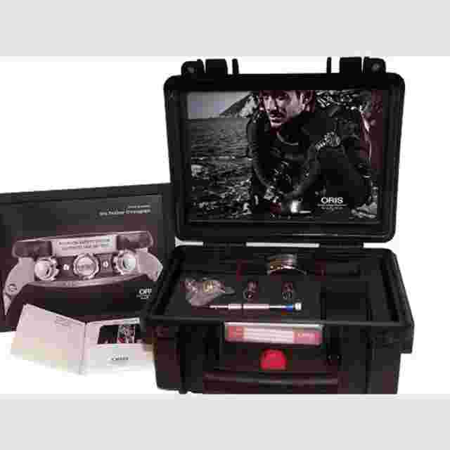 Oris Pro Diver Chronograph 1000M Water Resistant Titanium Bracelet Men's Watch