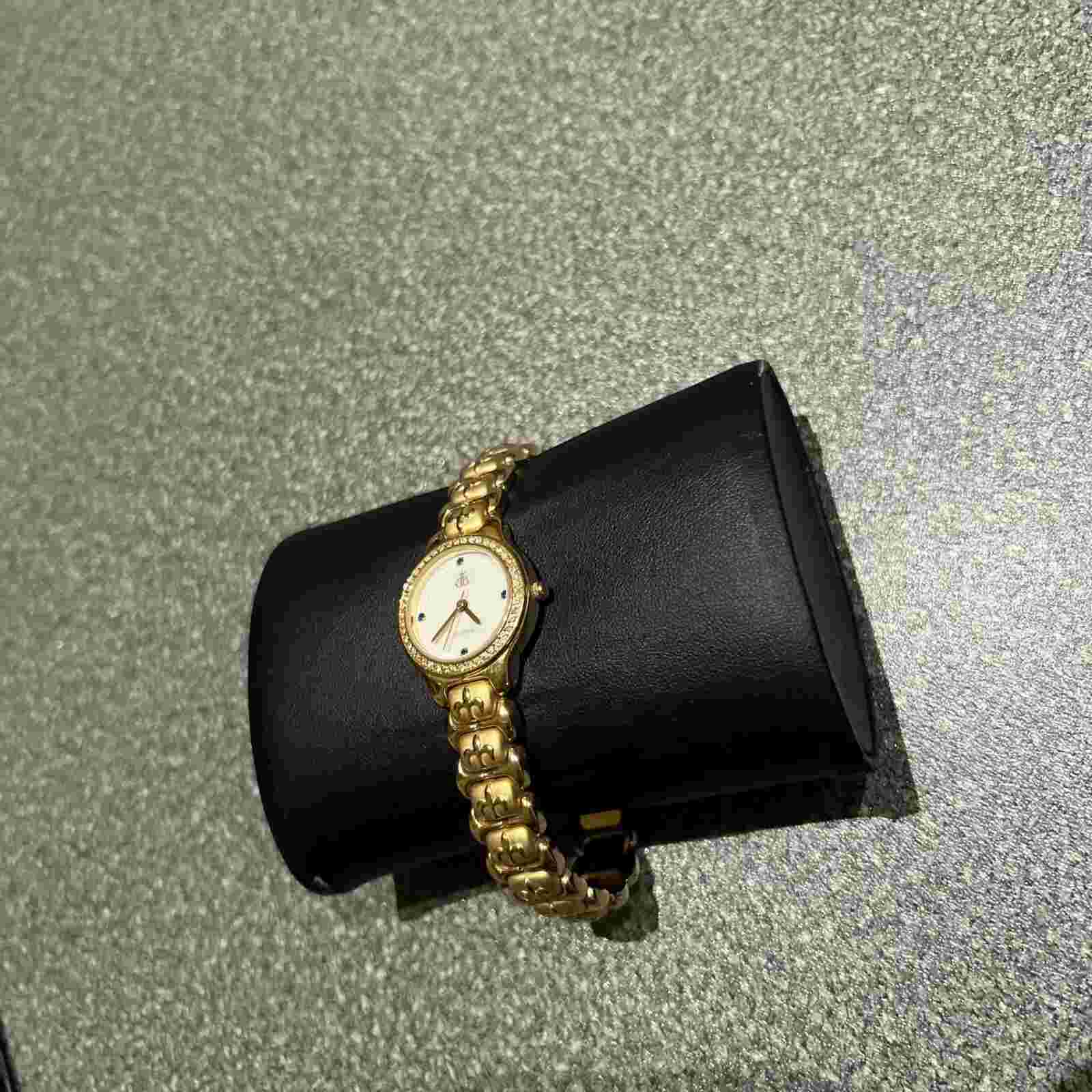 Ultra Rare Brooks&Bentley Queen Elizabeth II Gold Plated Swiss Made Ladies Watch