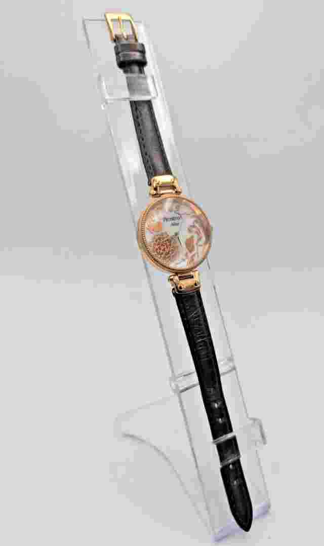 Armitron Now Ladies Rose Gold 75/5022RG Black Leather Band New Battery