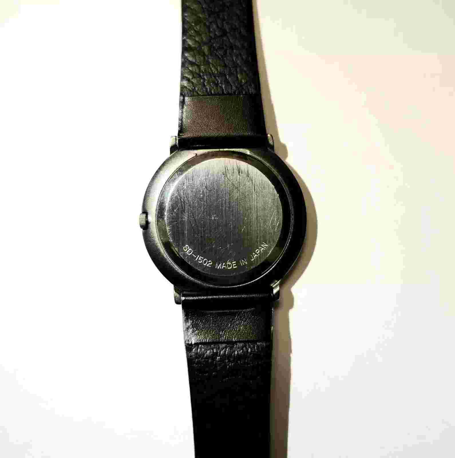 Rare Sony Wristwatch [Sony Design] SD-1502 Made in Japan (Working)