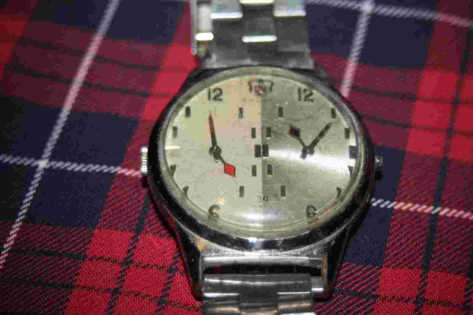 Vintage Ardath Long Distance Dual Time Zone 34 Jewel  Wristwatch - Needs  Repair