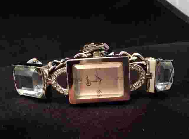 Ladies Pretty Candies Toggle Watch Large Crystal And Rhinestone