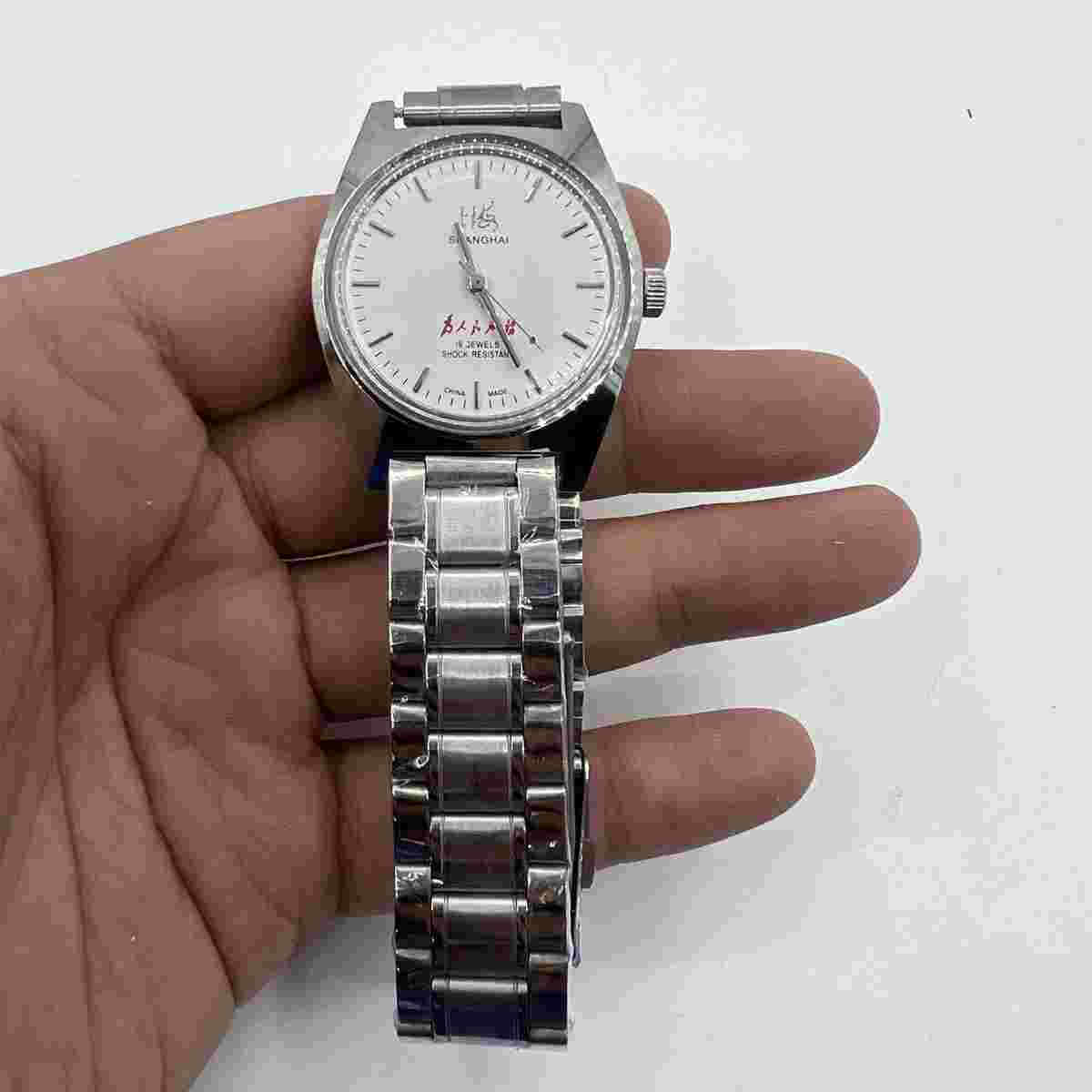 37mm Shanghai Factory Made 7120 Men Manual Mechanical Watch Shock-Resistant