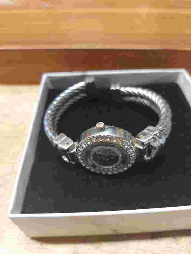 Vintage DENACCI Bracelet Watch With Floating Crystals
