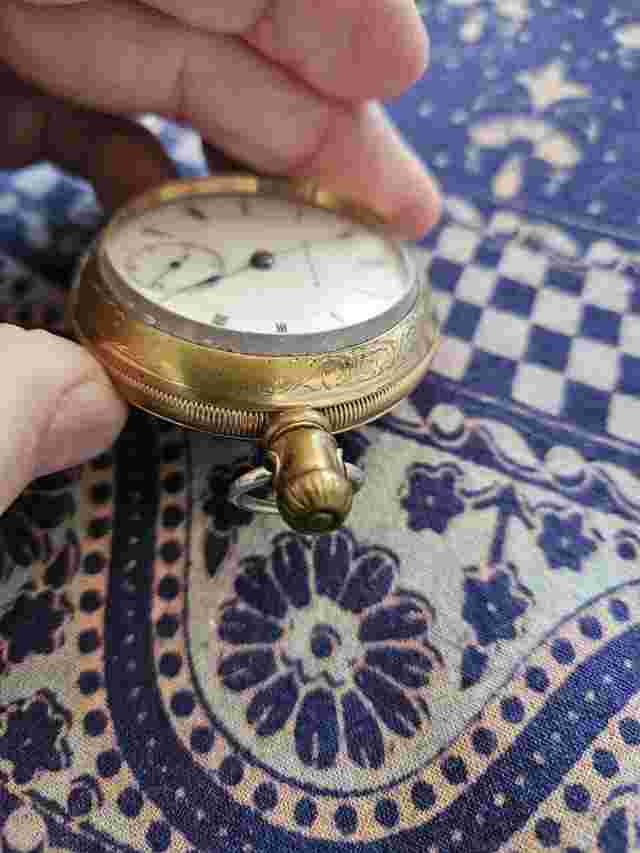 Antique Illinois Watch Company Pocket Watch, 1885-1890 Non Working