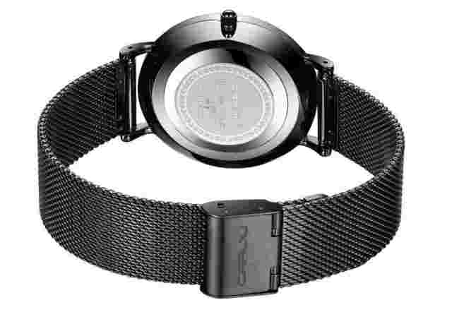 New CRRJU Chic and Minimalistic Style Business Mens Watches Ultra-thin Black Mes