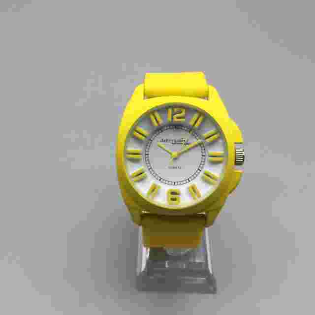 Freestyle Adrenaline Watch Men 43mm Yellow 50M Silicone Band New Battery