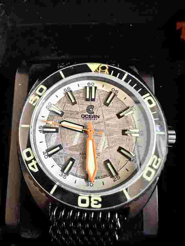 Ocean Crawler Meteorite dial Core Diver DLC