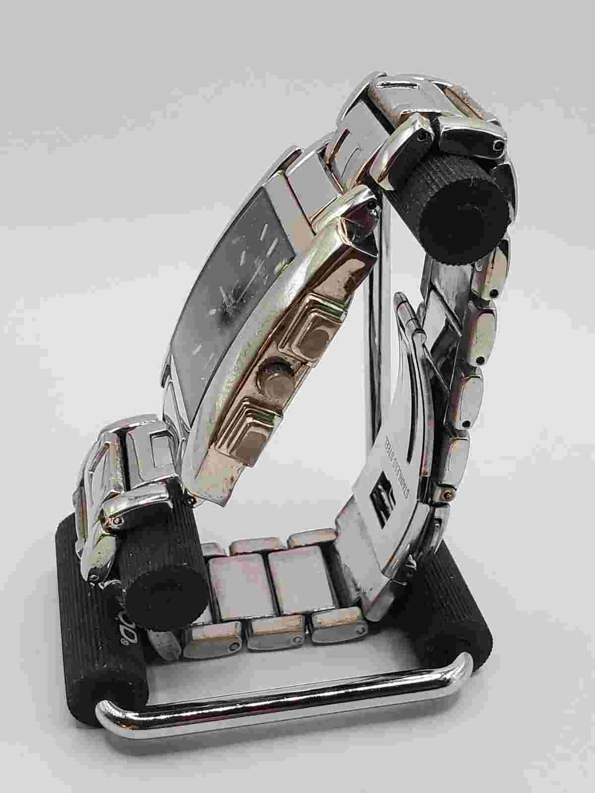 Anriya Milan Men's Quartz Watch 32mm Rectangle Silver Tone Metal Band