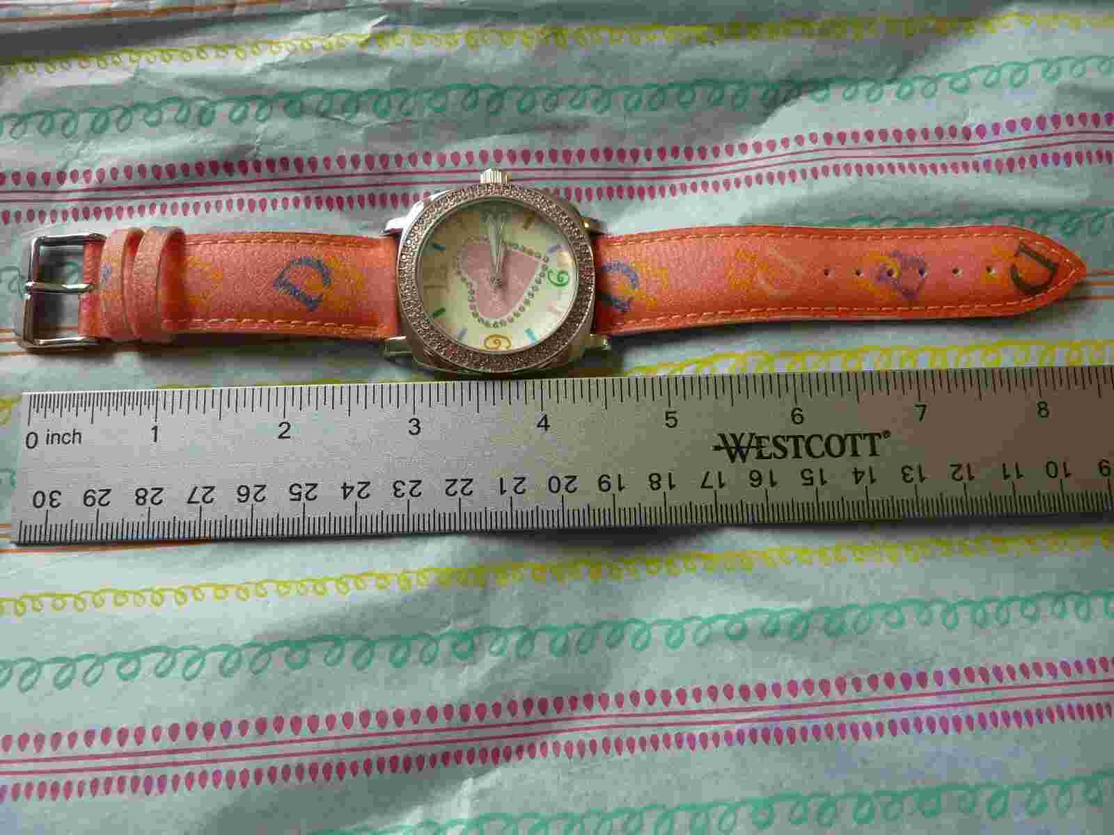 Dooney & Bourke Bubble Gum Pink watch New w/ New battery in box, minor defect