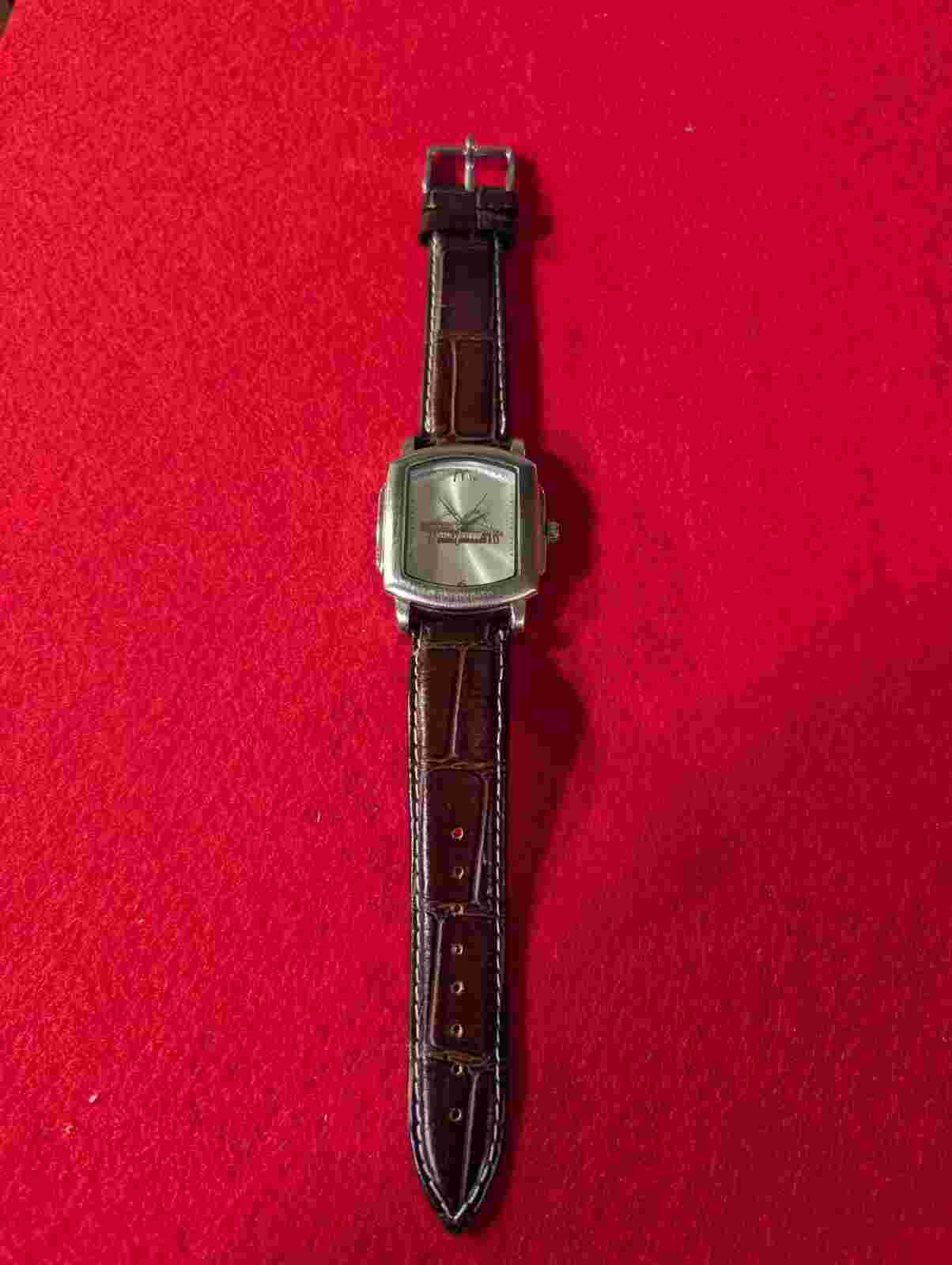 RARE MCDONLDS RESTAURANT GOLDEN ARCHES MEN WATCH MARCEL CO. LEATHER BAND