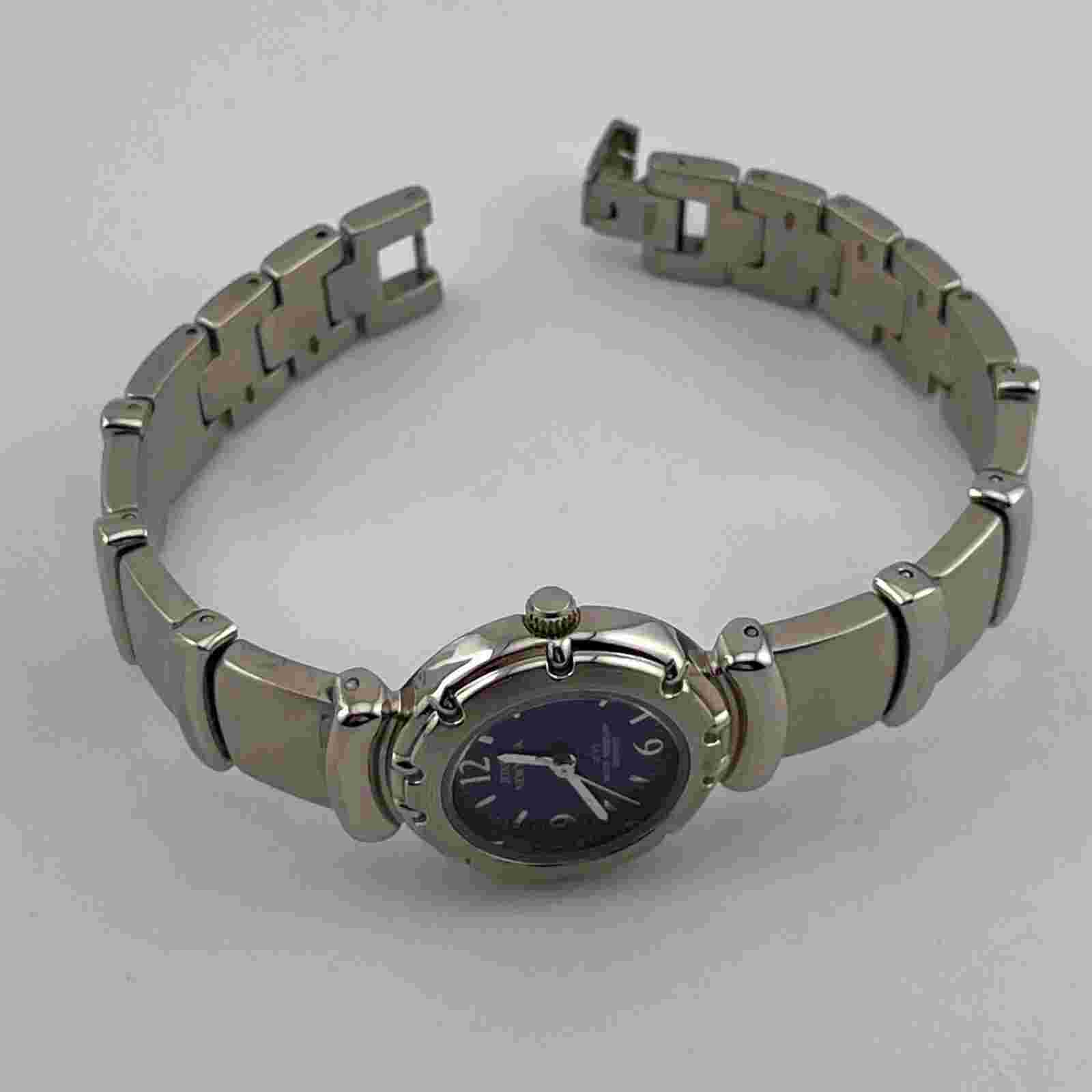 Jones New York Watch Womens 25mm Case Blue Dial Quartz Three Hands Analog
