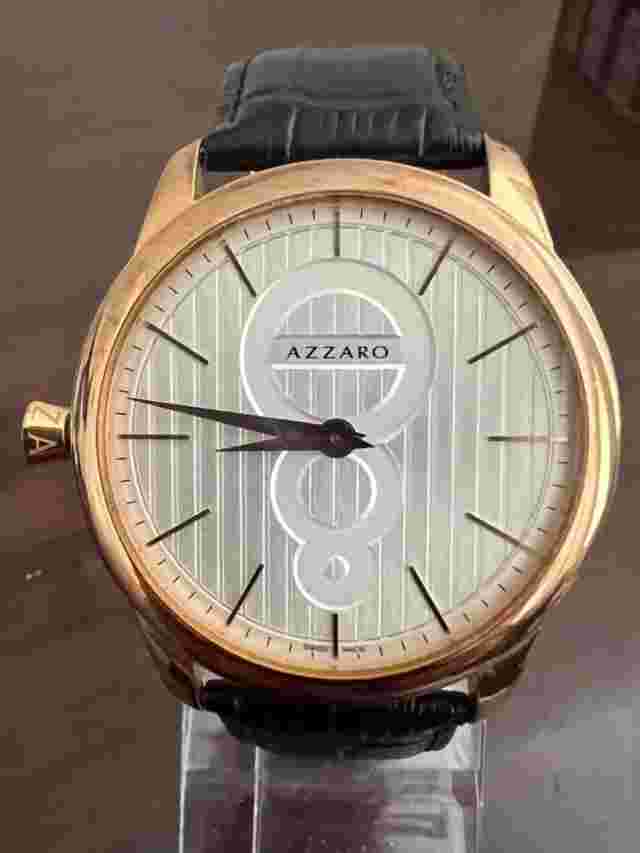 AZZARO MEN'S GOLD TONE LEGEND SWISS WATCH AZ 206.52