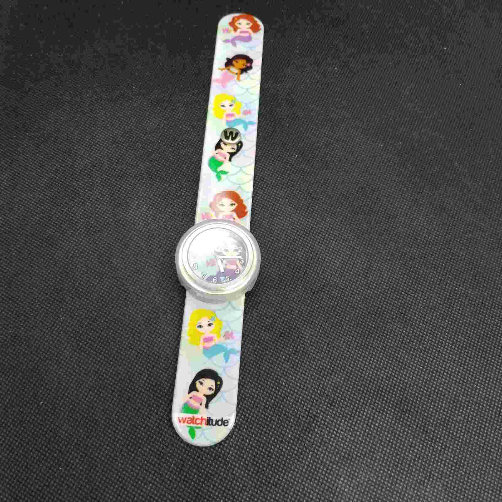 Watchitude Mermaid Analog Kids Slap Watch Water Sea Beach Fun Cute Toy VTG 36mm