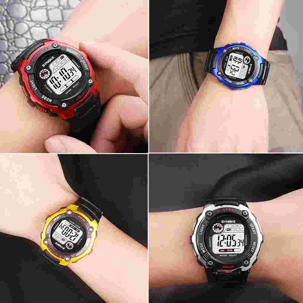 Boy Kids Waterproof Digital Watches Swim Sports Wrist Watch with Led,Alarm Child