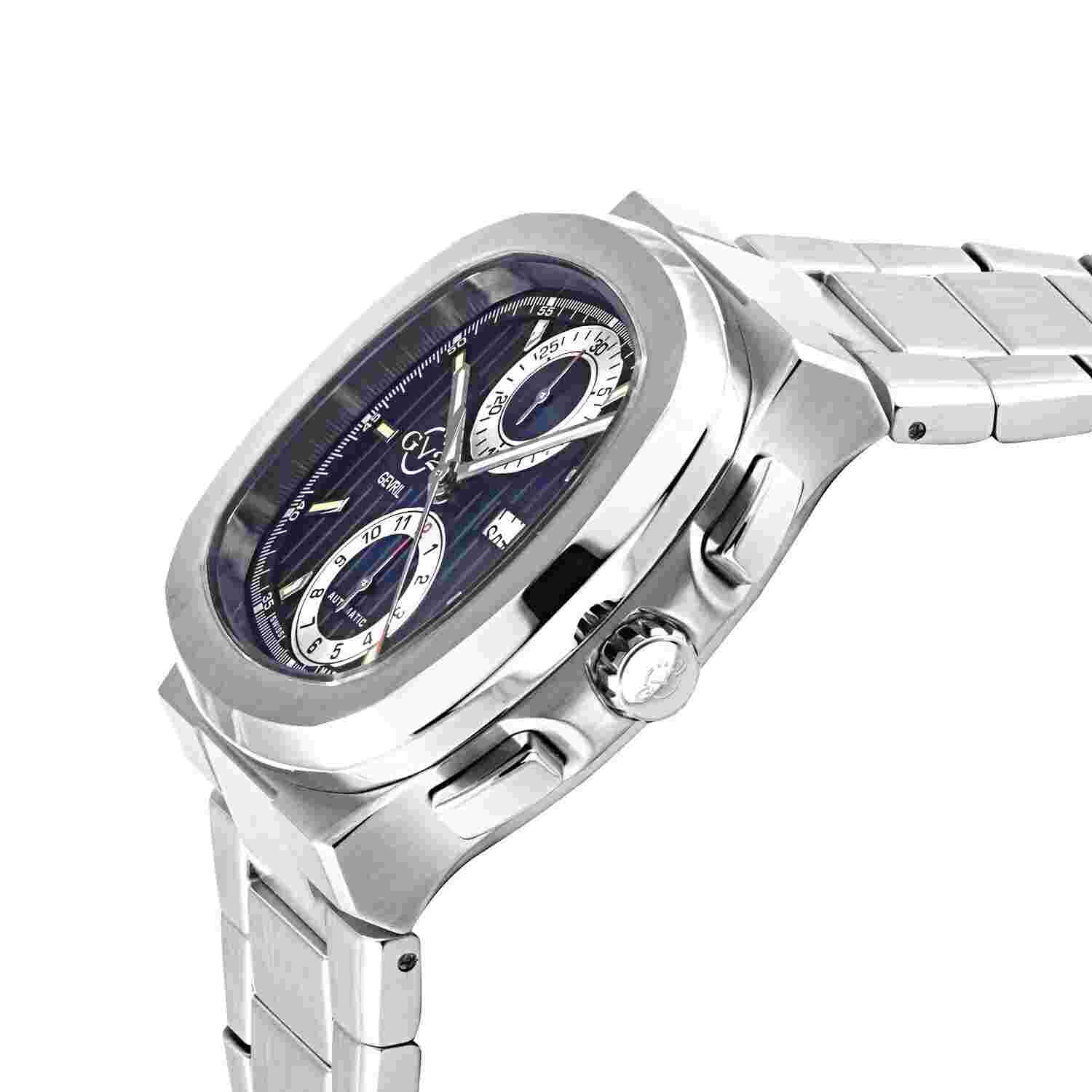 GV2 by Gevril Men's 18501B Potente Swiss Automatic ETA 7750 Chronograph Watch