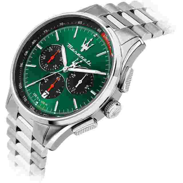Maserati Sorpasso Chronograph Green Dial Men Watch R8873624002