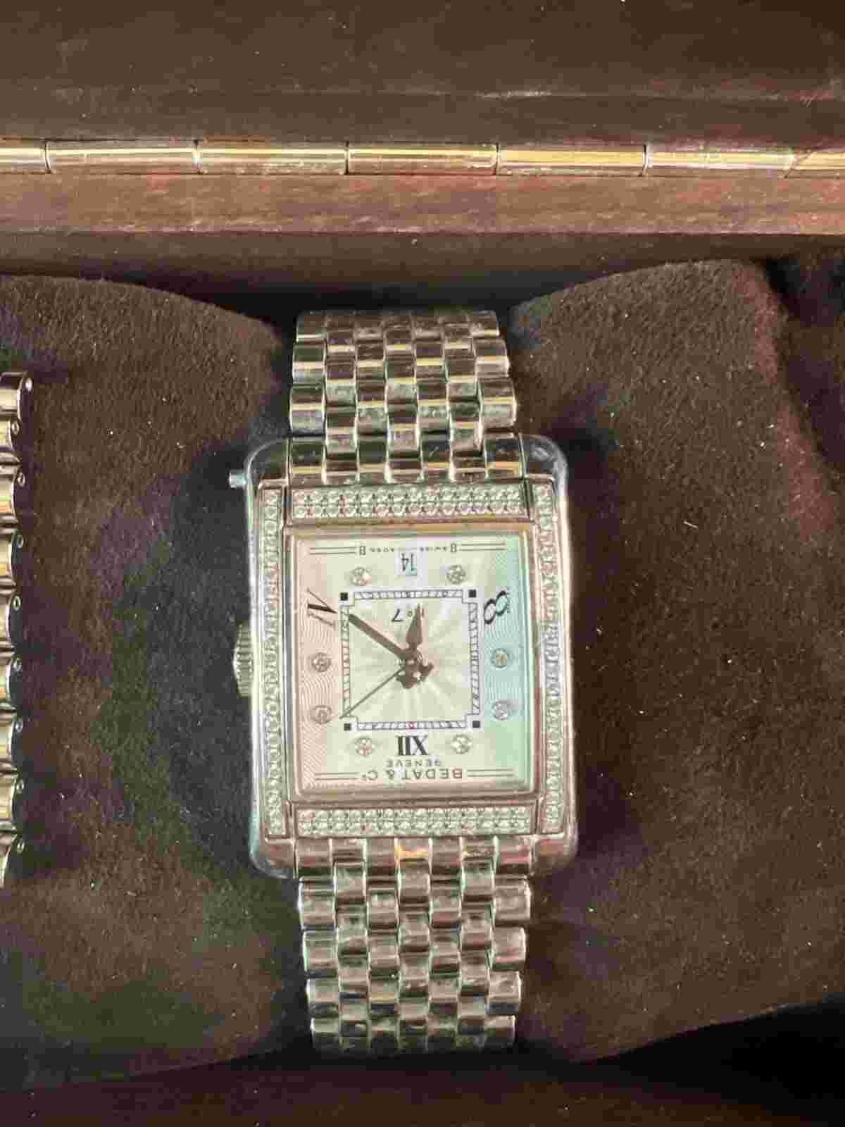 #2575 Bedat & Co. No. 7 Diamond Stainless Steel 28mm Watch