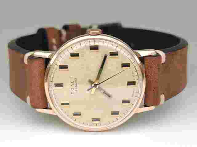 Vintage 583 14K Gold Man Watch POLJOT made in USSR