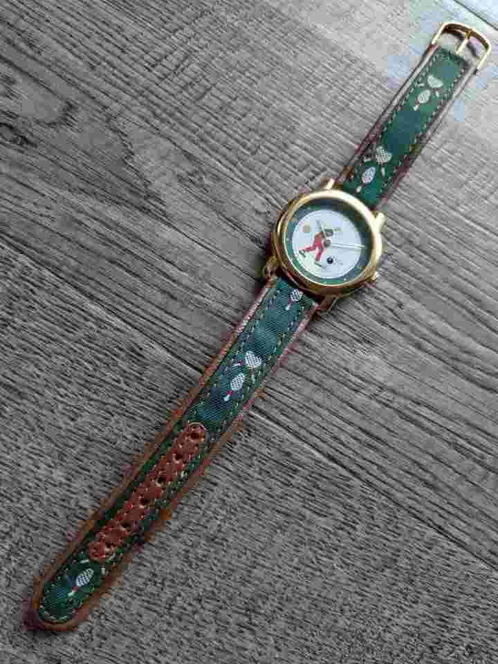 JALGA Bowling Player Quartz Analog Watch New Battery