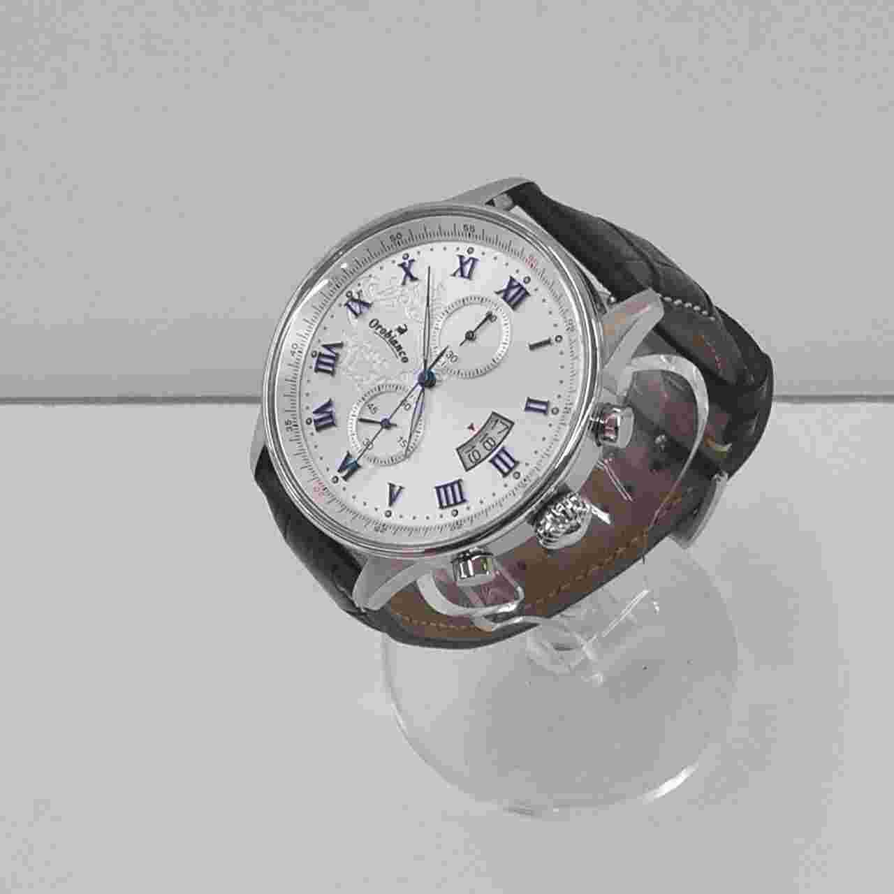 Orobianco OR-0040 Quartz Leather Stainless Men's Watch Preowned