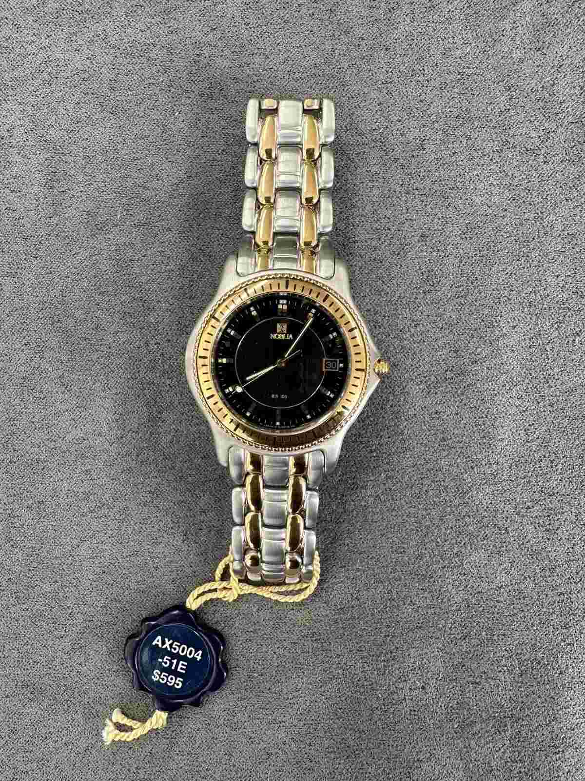 Noblia 2-Tone 34.5mm Watch / New Watch, Old Stock / Orig MSRP $595