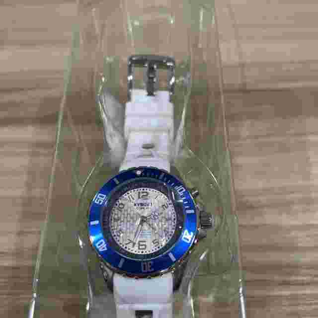 Kyboe Silicone Original Watch Giant 40 MM White  Blue NEED BATTERY
