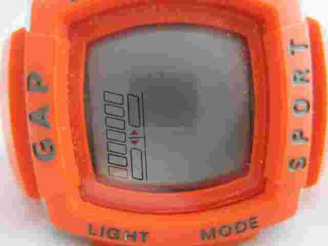 Gap Digital Watch Camouflage & Orange Silver Tone Details