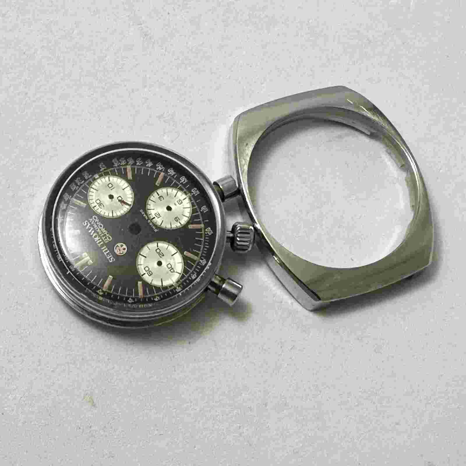VINTAGE SETH THOMAS STINGRAY CHRONOGRAPH FIT VALJOUX 72 MOVEMENT WATCH CASE #364
