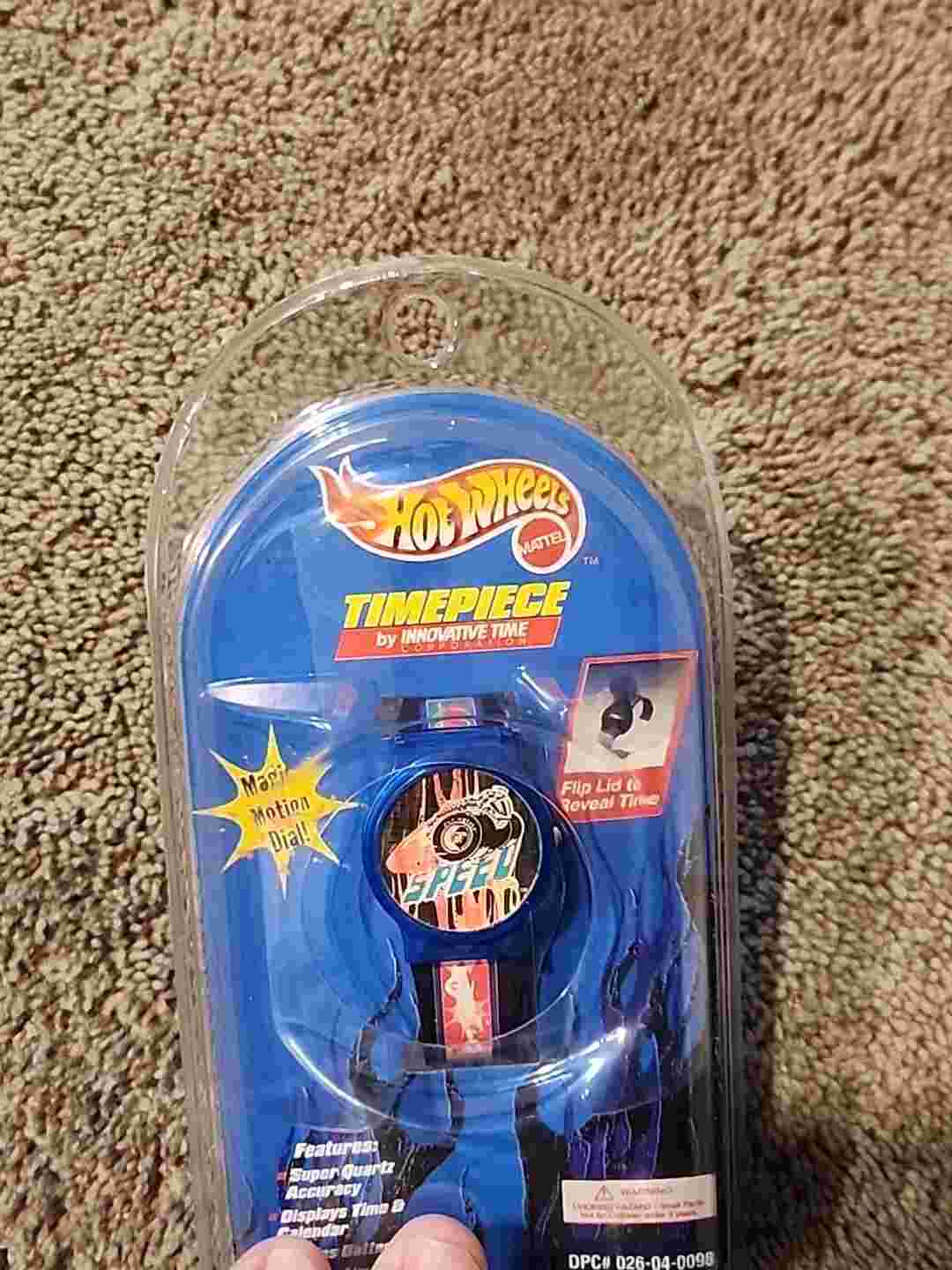 Hot Wheels Timepiece Speed Holo Flip Lid 1998 Digital Watch New