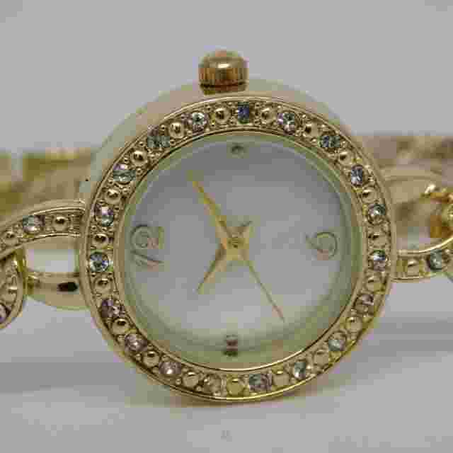 FMD FMDAL772 Mother-of-Pearl Dial Quartz Analog Women's Watch Sz. 7" New Battery