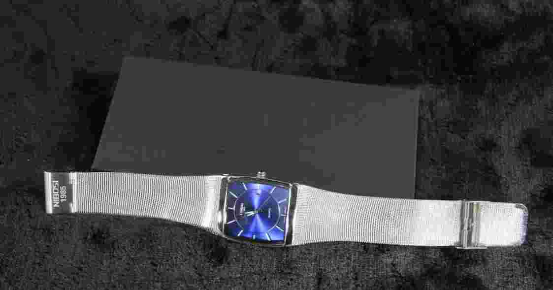 NIBOSI Men's Stainless Steel Square Waterproof Analog Quartz Wrist Watch New!